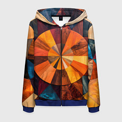 Мужская толстовка на молнии Круговая мозайка