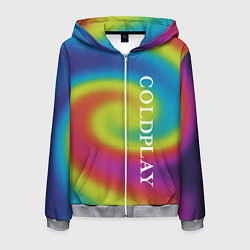 Мужская толстовка на молнии Coldplay moon music album