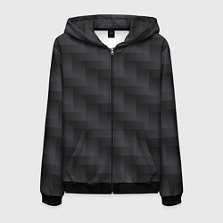 Толстовка 3D на молнии мужская Чёрный спектр, цвет: 3D-черный