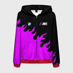 Мужская толстовка на молнии BMW flame