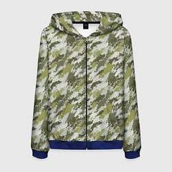 Мужская толстовка на молнии Пиксельный камуфляж