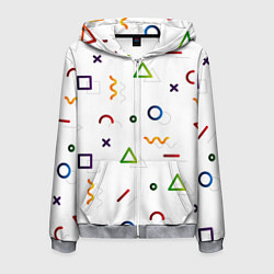 Мужская толстовка на молнии Геометрический хаос