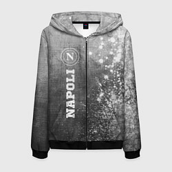 Мужская толстовка на молнии Napoli - grey gradient по-вертикали