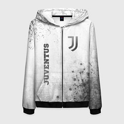 Мужская толстовка на молнии Juventus - white gradient вертикально