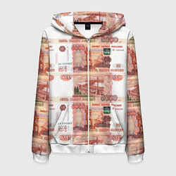 Толстовка 3D на молнии мужская 5 000 рублей, цвет: 3D-белый