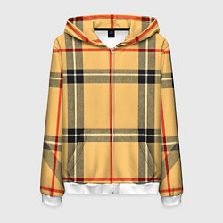 Мужская толстовка на молнии Классическая клеточка