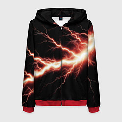 Мужская толстовка на молнии Lightning red