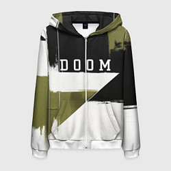 Толстовка 3D на молнии мужская Doom The Dark Ages, цвет: 3D-белый
