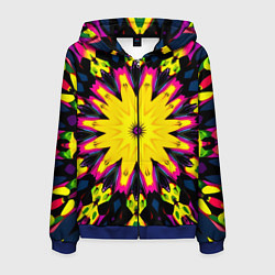 Мужская толстовка на молнии Звездный калейдоскоп