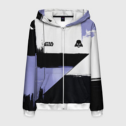 Толстовка 3D на молнии мужская Дарт Вейдер Звездные войны, цвет: 3D-белый