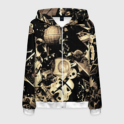 Толстовка 3D на молнии мужская Дарт Вейдер Йода Чубакка и другие из Star Wars, цвет: 3D-белый