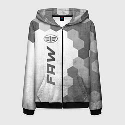 Мужская толстовка на молнии FAW - white gradient по-вертикали