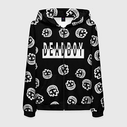 Толстовка 3D на молнии мужская Deadboy - Bones, цвет: 3D-черный