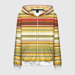 Мужская толстовка на молнии Горизонтальные полосы