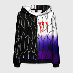 Мужская толстовка на молнии Monster energy steel