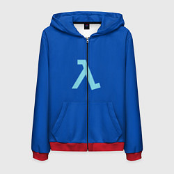 Толстовка 3D на молнии мужская Blue Shift, цвет: 3D-красный