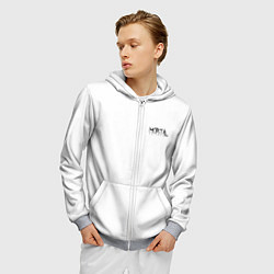 Толстовка 3D на молнии мужская Gothic style - замок, цвет: 3D-меланж — фото 2