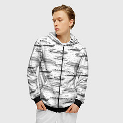 Толстовка 3D на молнии мужская Корабли на Неве, цвет: 3D-черный — фото 2