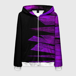 Мужская толстовка на молнии Color purple black stripes