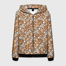 Мужская толстовка на молнии Какашки