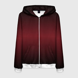Мужская толстовка на молнии Градиент темно-бордовый