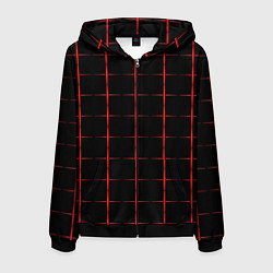 Мужская толстовка на молнии Color black red crosses