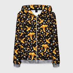 Мужская толстовка на молнии Грибной дождик