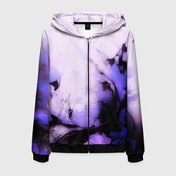 Мужская толстовка на молнии Взрывной индиго светлый