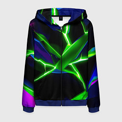 Мужская толстовка на молнии Green glow