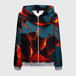 Мужская толстовка на молнии Orange glow