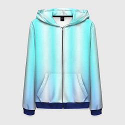 Мужская толстовка на молнии Neon white blue lines