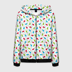 Мужская толстовка на молнии Гирлянда триколор