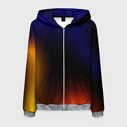 Мужская толстовка на молнии Color black red blue