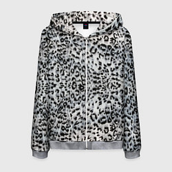 Толстовка 3D на молнии мужская White Jaguar, цвет: 3D-меланж