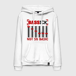 Толстовка-худи хлопковая мужская Bassick: Not so basic, цвет: белый