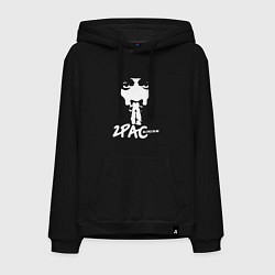 Толстовка-худи хлопковая мужская 2Pac: All Eyez On Me, цвет: черный