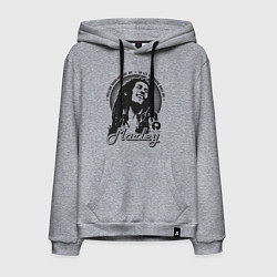 Толстовка-худи хлопковая мужская Bob Marley: Island, цвет: меланж