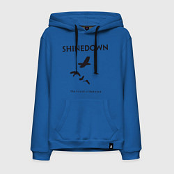 Толстовка-худи хлопковая мужская Shinedown: Sound of Madness цвета синий — фото 1