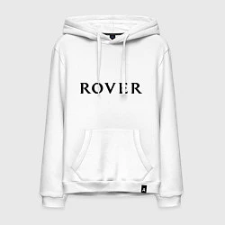 Толстовка-худи хлопковая мужская Rover, цвет: белый