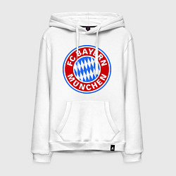 Толстовка-худи хлопковая мужская Bayern Munchen FC, цвет: белый