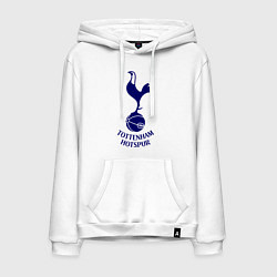 Толстовка-худи хлопковая мужская Tottenham FC, цвет: белый