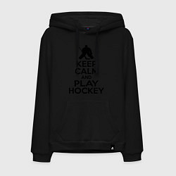 Мужская толстовка-худи Keep Calm & Play Hockey