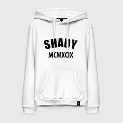 Толстовка-худи хлопковая мужская Shady MCMXCIX, цвет: белый