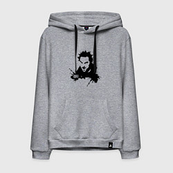 Толстовка-худи хлопковая мужская Король и шут, цвет: меланж