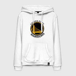 Толстовка-худи хлопковая мужская GOLDEN STATE WARRIORS, цвет: белый