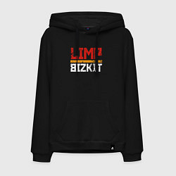 Толстовка-худи хлопковая мужская LIMP BIZKIT, цвет: черный