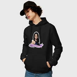 Толстовка-худи хлопковая мужская VERONICA LODGE, цвет: черный — фото 2