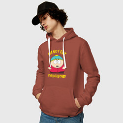 Толстовка-худи хлопковая мужская South Park, Эрик Картман, цвет: кирпичный — фото 2