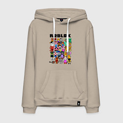 Толстовка-худи хлопковая мужская ROBLOX PIGGY, цвет: миндальный