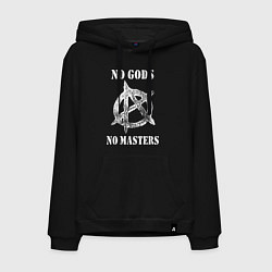 Мужская толстовка-худи NO GODS NO MASTERS